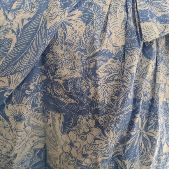 Old Navy Linen Cotton Blend Oversized Button Down Short Sleeve Small - Picture 5 of 6